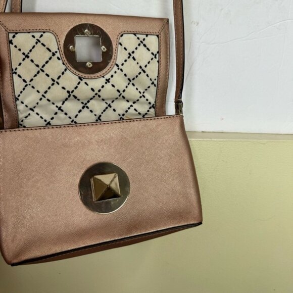 Kate Spade Newbury Lane Sally Crossbody Rose Gold Saffiano Leather Shoulder Bag - Picture 11 of 16